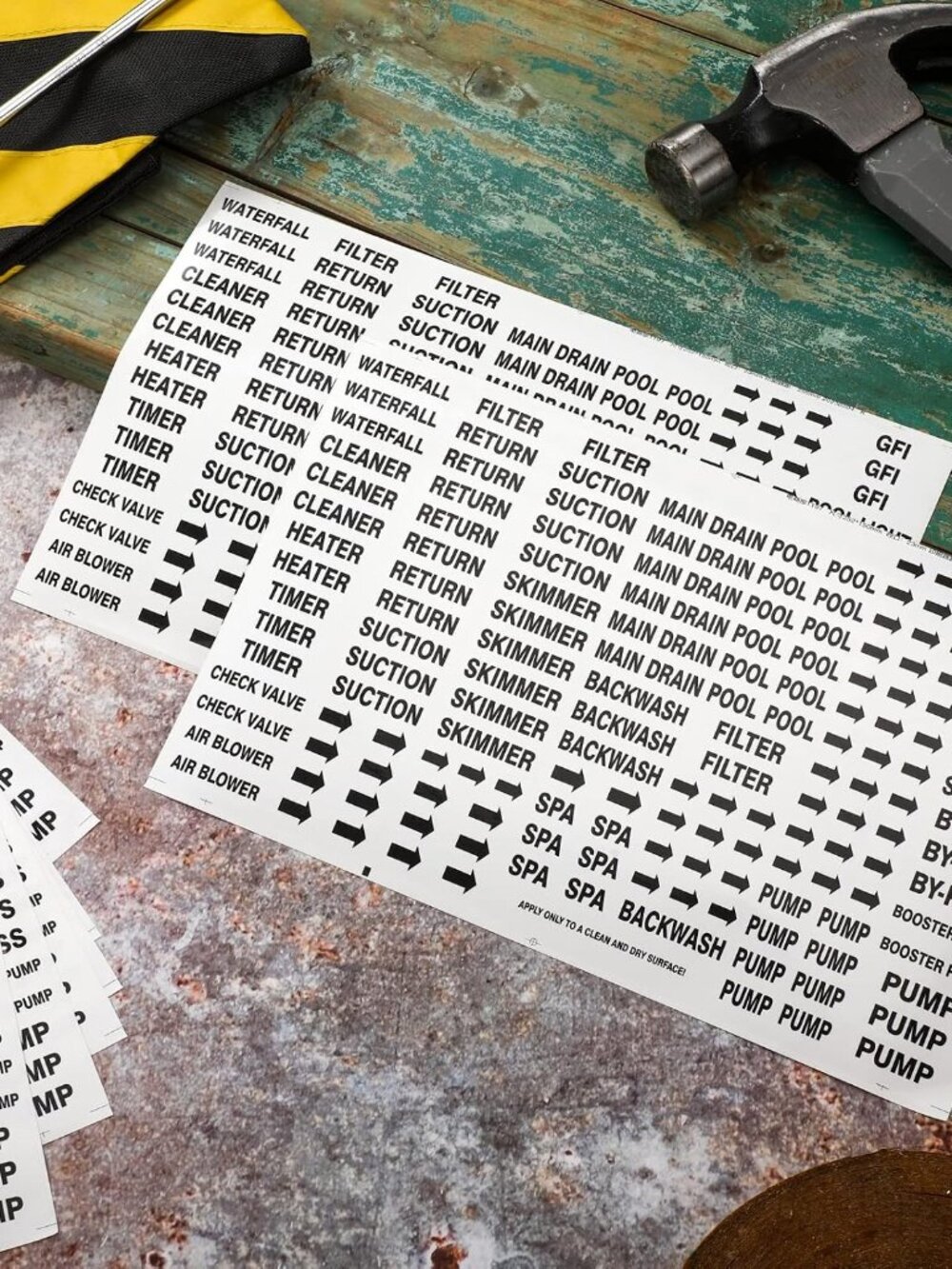 2500 Pcs Pool Equipment Identification Label Sticker, White - Picture 7 of 7